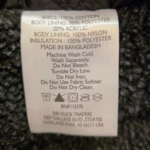 Dri-Duck Endeavor Heavy Canvas with Sherpa Lined Inside Men's Jacket - Picture 8 of 8